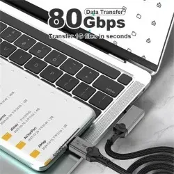 Dr. Phone-DrPhone NRG2 – Thunderbolt 5 Datakabel Kabel - 80Gbps -240W Power Delivery - 16K Display Ondersteuning – 2 Meter - Zwart€ 44,95€ 37,15Kabel & Lader