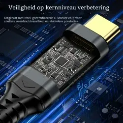Dr. Phone-DrPhone NRG3 - Thunderbolt 5 Type-C Kabel – 80Gbps Supersnelle Dataoverdracht - 240W PD Opladen - 16K Ultra HD Video€ 29,95€ 24,75Kabel & Lader