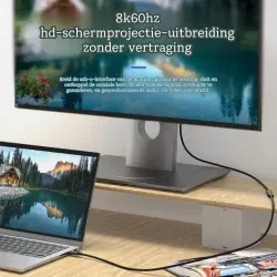 Dr. Phone-DrPhone NRG4 - Thunderbolt 5 Extensiekabel – 240W PD - 80Gbps Datasnelheid 8K@60Hz Video - USB-C Male Naar Female - 0.8 Meter€ 24,95€ 20,62Kabel & Lader