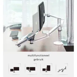 Dr. Phone-DrPhone FlexMount – 2 In 1 Bureaustandaard Voor Laptop en Monitor – Monitoren Van 10"–32" – Laptops van 10"–15"€ 99,95€ 82,60Notebookstandaard