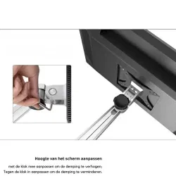 Dr. Phone-DrPhone FlexMount – 2 In 1 Bureaustandaard Voor Laptop en Monitor – Monitoren Van 10"–32" – Laptops van 10"–15"€ 99,95€ 82,60Notebookstandaard