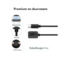 Dr. Phone-DrPhone USB C Oplaadkabel – Geschikt voor Galaxy Fit 3 R390 – 5V 1A – Compact en Betrouwbaar Opladen – Zwart – 1M€ 10,95€ 9,05Samsung8720118695982