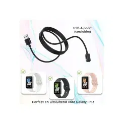 Dr. Phone-DrPhone USB Oplaadkabel – Geschikt voor Galaxy Fit 3 R390 – 5V 1A – Compact en Betrouwbaar Opladen – Zwart – 1M€ 10,95€ 9,05Samsung8720118695982