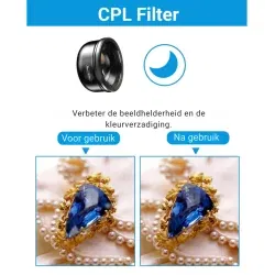 Dr. Phone-DrPhone Apex Ultra 100 – 100mm Macro Lens met CPL Filter - Met Stabiele Clip – HD Macro-Lens Voor Telefoon & Tablet€ 37,94€ 31,36(Telefoon) Opzet Lens / Lenzen