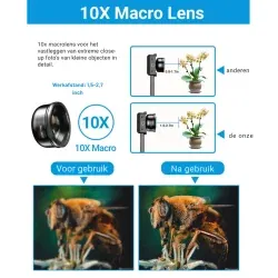 Dr. Phone-DrPhone Apex Ultra 100 – 100mm Macro Lens met CPL Filter - Met Stabiele Clip – HD Macro-Lens Voor Telefoon & Tablet€ 37,94€ 31,36(Telefoon) Opzet Lens / Lenzen