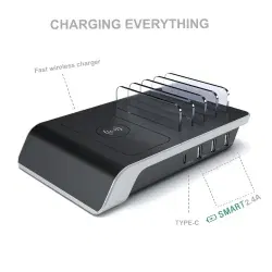 Dr. Phone-DrPhone EliteCharge - 4-Poort Draadloze Oplaadstation – 10W Snelladen - Anti-Slip Design – Oververhittingsbeveiliging€ 24,95€ 20,62Oplaadstations
