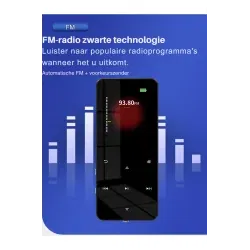 Dr. Phone-DrPhone AeroSound – Bluetooth 4.2 MP3 Speler - 1.77 inch TFT- Kleurentouchscreen - E-Book Reader Modus€ 34,95€ 28,88MP3/MP4 Speler