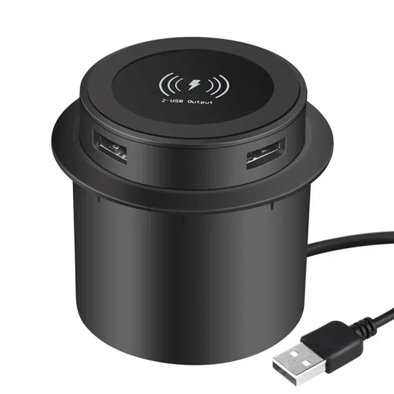 Dr. Phone-DrPhone TripleCharge – 3 in1 Draadloze Oplader - 2 Pop-up USB-poorten- Voor inbouw in bureaublad - 10W draadloos snelladen€ 34,95€ 28,88Draadloos Laden