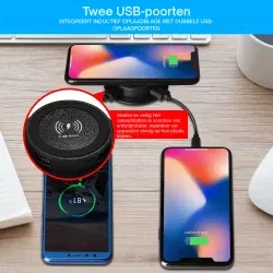 Dr. Phone-DrPhone TripleCharge – 3 in1 Draadloze Oplader - 2 Pop-up USB-poorten- Voor inbouw in bureaublad - 10W draadloos snelladen€ 34,95€ 28,88Draadloos Laden
