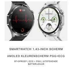 Dr. Phone-DrPhone DTX5 - 1.43 inch AMOLED Smartwatch Met Touchscreen – Hartslag Meten – ECG Functie - Bloeddruk Volgen€ 64,95€ 53,68Smartwatch