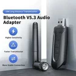 Dr. Phone-DrPhone SKYLINK E11 Bluetooth 5.3 Audio Zender met AptX Adaptive – Dual Stream – USB & AUX– Geschikt voor TV, PC, PS5, Switch€ 29,95€ 24,75DrPhone(Bluetooth) Ontvanger / Zender8720118642740