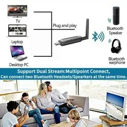 Dr. Phone-DrPhone SKYLINK E11 Bluetooth 5.3 Audio Zender met AptX Adaptive – Dual Stream – USB & AUX– Geschikt voor TV, PC, PS5, Switch€ 29,95€ 24,75DrPhone(Bluetooth) Ontvanger / Zender8720118642740