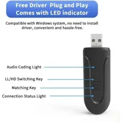 Dr. Phone-DrPhone SKYLINK E11 Bluetooth 5.3 Audio Zender met AptX Adaptive – Dual Stream – USB & AUX– Geschikt voor TV, PC, PS5, Switch€ 29,95€ 24,75DrPhone(Bluetooth) Ontvanger / Zender8720118642740