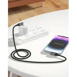 DrPhone HyperLinkX5 – 80Gbps Kabel (Thunderbolt 5 / USB4) – 240W PD, 16K @ 60Hz Video Voor iPhone/Macbook/iPad - 0.3 Meter