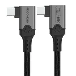 DrPhone HyperLinkX5 – 80Gbps Kabel (Thunderbolt 5 / USB4) – 240W PD, 16K @ 60Hz Video Voor iPhone/Macbook/iPad - 0.5 Meter