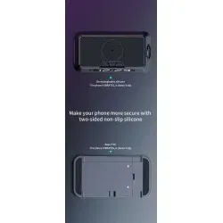 DrPhone PowerCharge Alert – 3 In 1 Draadloze Oplader - Oplaaddock - Smart Multifunctionele LED Digitale Wekker