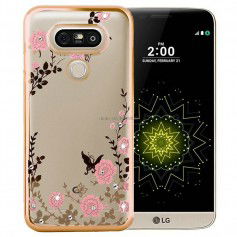 Dr. Phone-LG G5 Flower Bloemen Case Diamant Crystal TPU Hoesje - Goud€ 9,95€ 8,22HTC