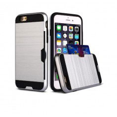 Dr. Phone-iPhone 7 TPU Hybrid Armor Card Luxe KaartCase Premium Protection Zilver€ 12,95€ 10,70