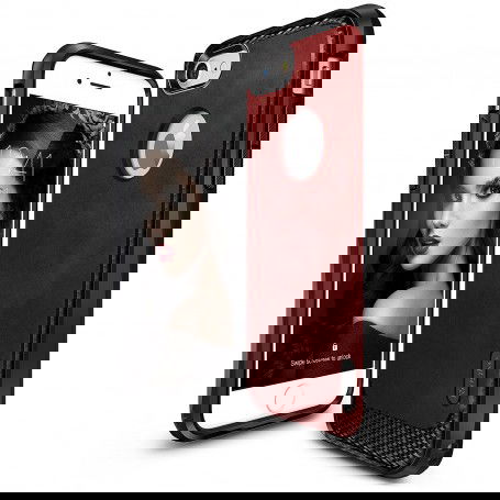 Dr. Phone-Rearth® Ringke Flex Coated Textured Leather Style Case iPhone 7 Blaze Red + Ringke HD Folie iPhone 7€ 19,95€ 16,49