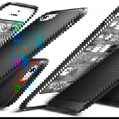 Dr. Phone-Rearth® Ringke Onyx Drop Proof Slim Case iPhone SE / 5S / 5 - Black + Ringke HD Schermfolie€ 19,95€ 16,49DrPhoneHoesjes / Covers