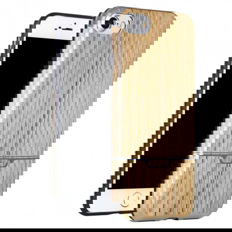 Dr. Phone-iPhone 7+ Plus X-Level NatureLiving Luxe Houtenstyle TPU Case - Bruin€ 12,95€ 10,70DrPhoneHoesjes / Covers
