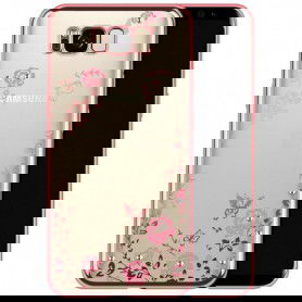 Dr. Phone-Flower Bloemen Case Diamant Crystal TPU Hoesje S8 Plus - Rose Goud€ 10,95€ 9,05DrPhoneSamsung