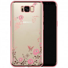 Dr. Phone-Flower Bloemen Case Diamant Crystal TPU Hoesje S8 Plus - Rose Goud€ 10,95€ 9,05DrPhoneSamsung