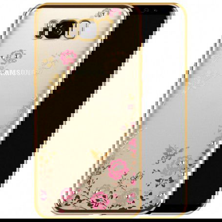 Dr. Phone-Flower Bloemen Case Diamant Crystal TPU Hoesje S8 - Goud€ 10,95€ 9,05DrPhoneSamsung