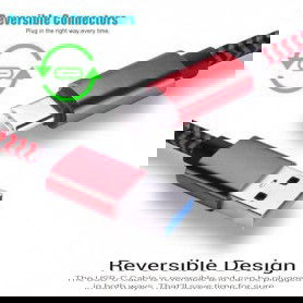 Dr. Phone-Reversible Gecertificeerd 2 Meter USB 3.1 Type C EXTRA sterk woven Laad en datakabel - Rood€ 9,95€ 8,22DrPhoneKabel & Lader