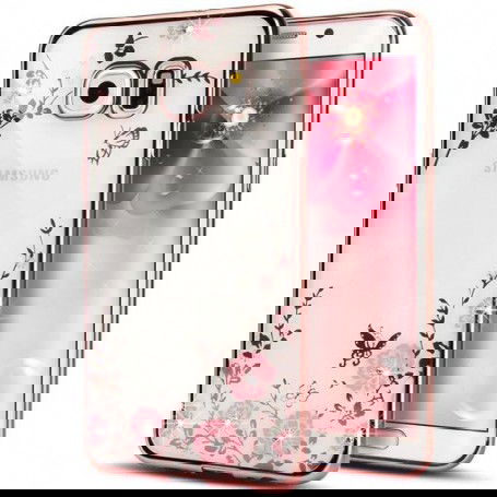 Dr. Phone-Flower Bloemen Case Diamant Crystal TPU Hoesje A5 2017 - Rose Goud€ 9,95€ 8,22DrPhoneSamsung
