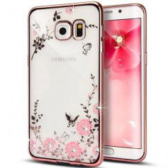 Dr. Phone-Flower Bloemen Case Diamant Crystal TPU Hoesje A5 2017 - Rose Goud€ 9,95€ 8,22DrPhoneSamsung
