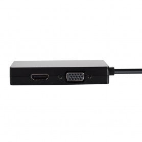 Dr. Phone-DrPhone VHD1 - 3 in 1 Mini Displaypoort Naar VGA & HDMI & DVI Monitor Adapter Kabel - High Performance Chips - Zwart€ 14,95€ 12,36DrPhoneHub / Adapter8720118276402