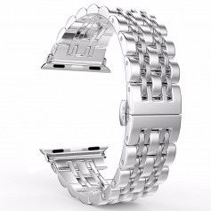 Dr. Phone-DrPhone 7-Kralen - Horlogeband RVS - Roestvrij Stalen Armband - Geschikt voor Apple Watch 38mm / 40mm - Zilver€ 24,95€ 20,62DrPhoneWearablebandje7091136669523