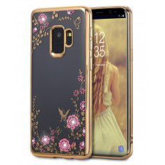 Dr. Phone-Samsung S9+ Plus Flower Bloemen Case Diamant Crystal TPU Hoesje - Goud€ 9,95€ 8,22DrPhoneSamsung
