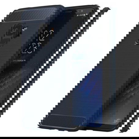 Dr. Phone-Samsung S9+ Plus Geborsteld Rugged TPU case - Ultimate Drop Proof Siliconen Case - Carbon fiber Look - Blauw€ 11,95€ 9,88DrPhoneSamsung