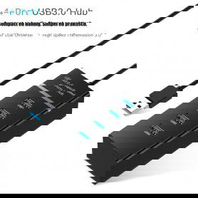 DrPhone Xtreme 4 Poort 5GBPS USB 3.0 Hub Splitter Computer Notebook Laptop / Windows / Mac OS / Linux