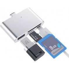 Dr. Phone-4 in 1 - DrPhone - Type C USB OTG Micro SD kaartlezer Adapter Converter - USB C Hub - (1x Micro USB, 1x USB, Micro SD & SD kaart€ 16,95€ 14,01DrPhoneAdapter/Converter7091132334999