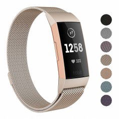 Dr. Phone-DrPhone Fitbit Charge 3 / Charge 3 SE Magnetische Milanese Armband - RVS Horlogeband - Maat L - Goud€ 20,95€ 17,31DrPhoneFitbit8720118042434