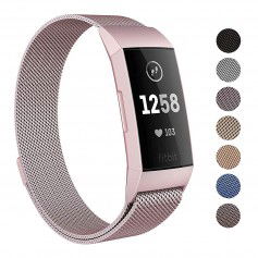 Dr. Phone-DrPhone Fitbit Charge 3 / Charge 3 SE Magnetische Milanese Armband - RVS Horlogeband - Maat L - Rosegold€ 20,95€ 17,31DrPhoneFitbit8720118042588
