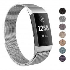 Dr. Phone-DrPhone Fitbit Charge 3 / Charge 3 SE Magnetische Milanese Armband - RVS Horlogeband - Maat L - Zilver€ 20,95€ 17,31DrPhoneFitbit8720118042557