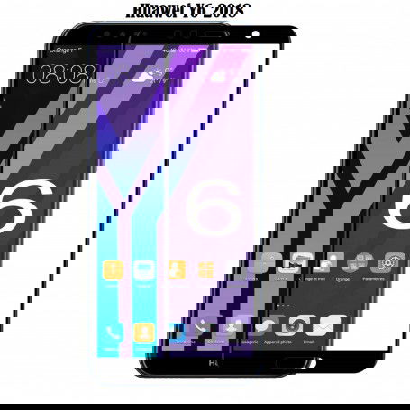 Dr. Phone-DrPhone Huawei Y6 (2018) Glas 4D Volledige Glazen Dekking Full coverage Curved Edge Frame Tempered glass Zwart€ 10,95€ 9,05DrPhoneTelefoniescreenprotector8720118041932