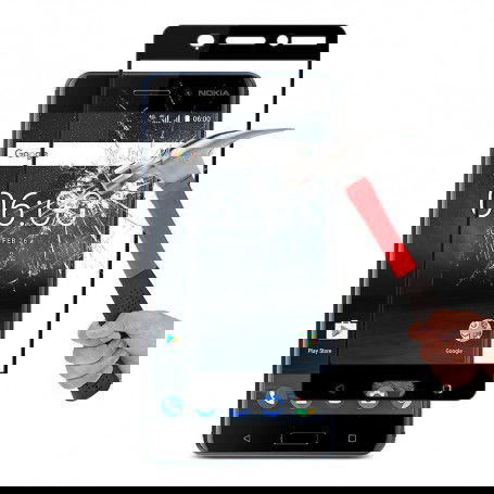Dr. Phone-DrPhone Nokia 6 Glas 4D Volledige Glazen Dekking Full coverage Curved Edge Frame Tempered glass Zwart - Official DrPhone€ 10,95€ 9,05DrPhoneTelefoniescreenprotector7091137464905