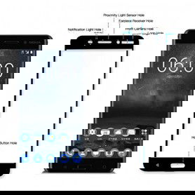 Dr. Phone-DrPhone Nokia 8 Glas 4D Volledige Glazen Dekking Full coverage Curved Edge Frame Tempered glass Zwart - Official DrPhone€ 10,95€ 9,05DrPhoneTelefoniescreenprotector7091138318818