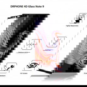 Dr. Phone-DrPhone Note 9 Glas 4D Volledige Glazen Dekking Full coverage Curved Edge Frame Tempered glass Zwart - Official DrPhone€ 10,95€ 9,05DrPhoneTelefoniescreenprotector7091135966883