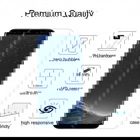 Dr. Phone-DrPhone Samsung S8 Glas 4D Volledige Glazen Dekking Full coverage Curved Edge Frame Tempered glass Zilver - Official€ 10,95€ 9,05DrPhoneTelefoniescreenprotector7091139850607
