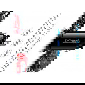 DrPhone Invisible 5V 2.4A USB Auto Oplader + 1 Meter Apple Lightning