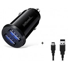 Dr. Phone-DrPhone Invisible 5V 2.4A - 10W Mini Lader USB Auto Oplader + 1 Meter Type-C Oplaadkabel USB-C - Universeel IOS / Android€ 14,95€ 12,36DrPhoneOplader8720118136775