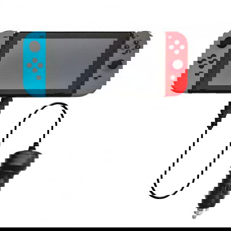 DrPhone PredatorX2 Autolader 1.5 Meter - Geschikt voor N-Switch - USB Type C – Kabel + Lader - Zwart