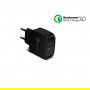DrPhone Quick Charge Series - Snellader Adapter/Stekker -  Thuislader - Oplader Met Snel Opladen Functie - 9V 2A -18W - Zwart