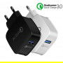 DrPhone Quick Charge Series - Snellader Adapter/Stekker -  Thuislader - Oplader Met Snel Opladen Functie - 9V 2A -18W - Zwart